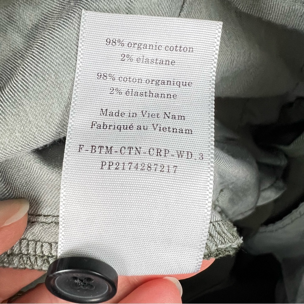Everlane THE ORGANIC WIDE-LEG PANT Sz 12 Green Utility Casual - Picture 14 of 14